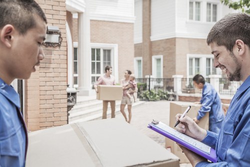 Professional movers handling office relocation