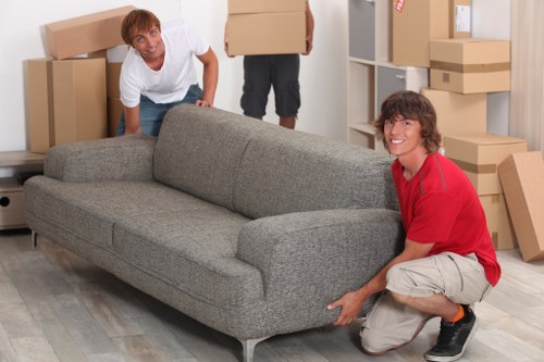 Professional movers assisting with a residential move